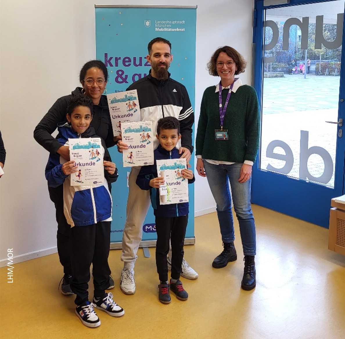 Siegerehrung Laufspiel kreuzundquer Neuperlach