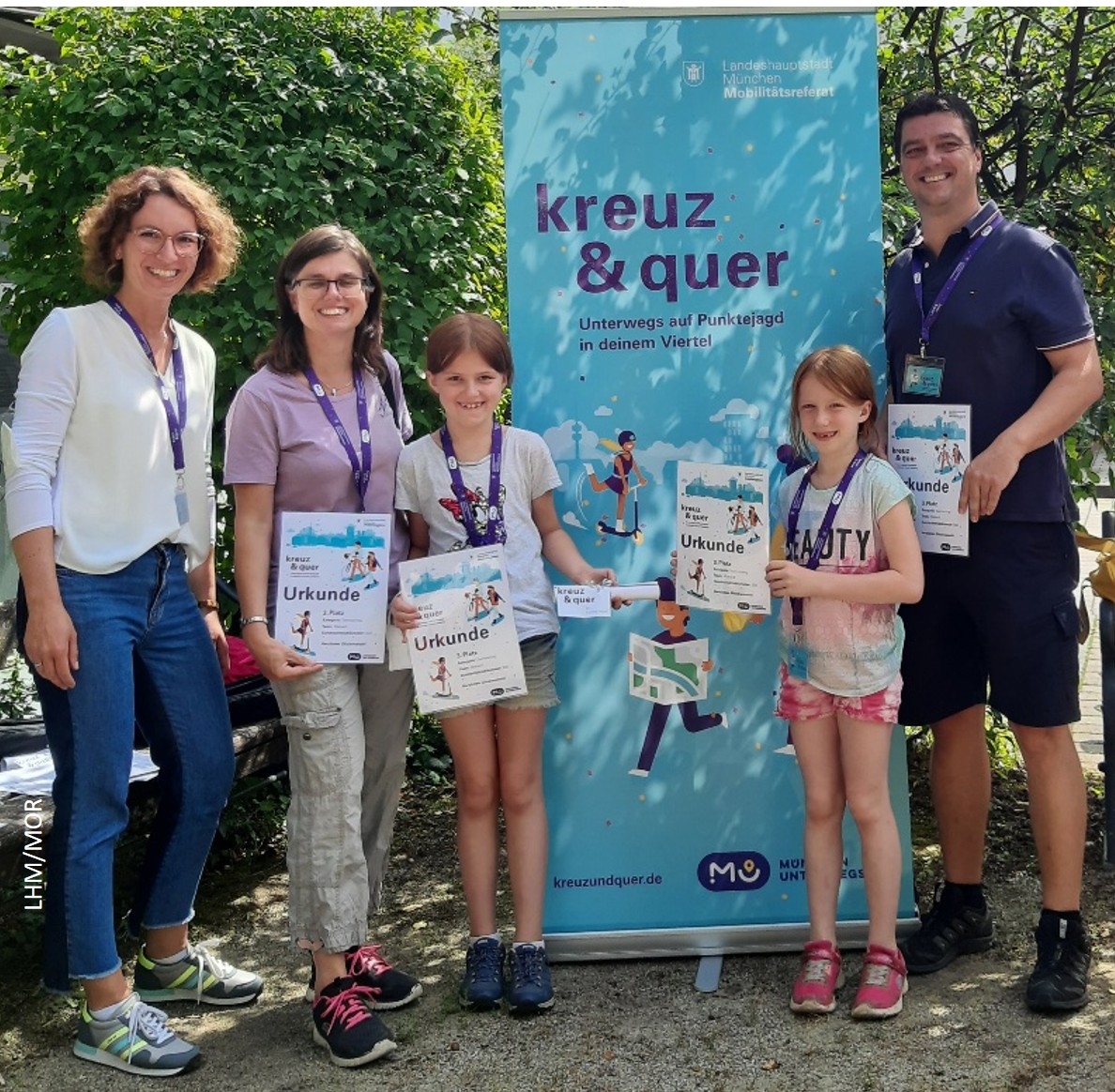 Siegerehrung Laufspiel kreuzundquer Trudering