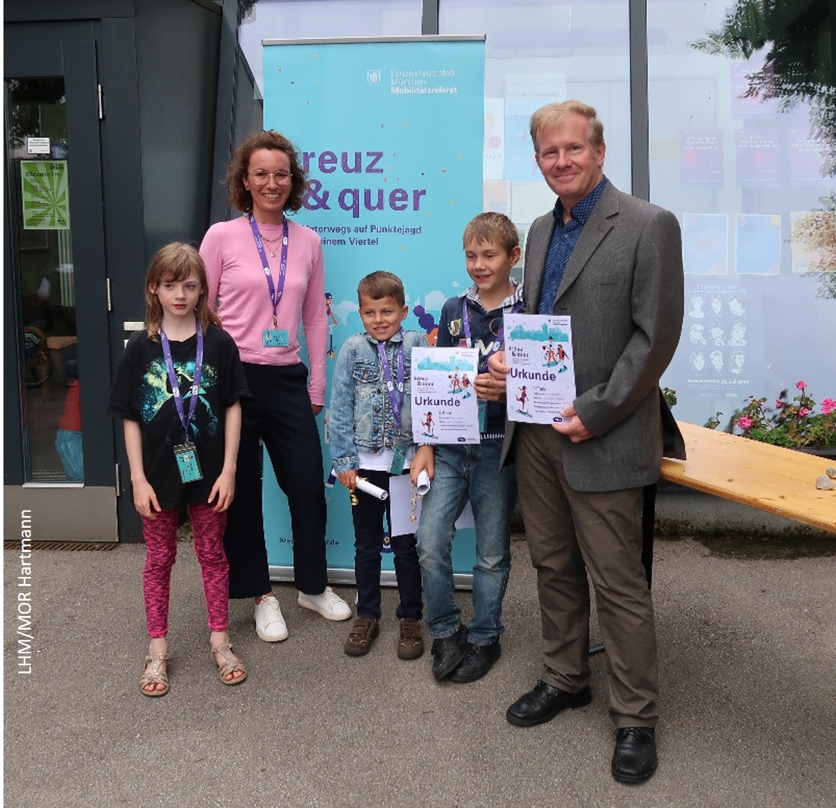 Siegerehrung Laufspiel kreuzundquer Forstenried-Fürstenried-Solln